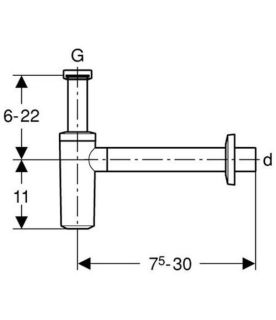 Сифон Geberit 151.035.21.1 под раковину